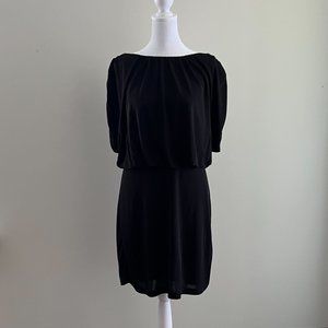 BCBGMaxAzria EUC Black Dress with Plunge Back Size M